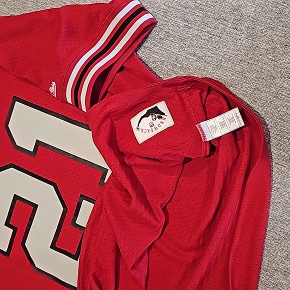 Deion Sanders Atlanta falcons name and number crew neck Mitchell & Ness jersey - Picture 7 of 8
